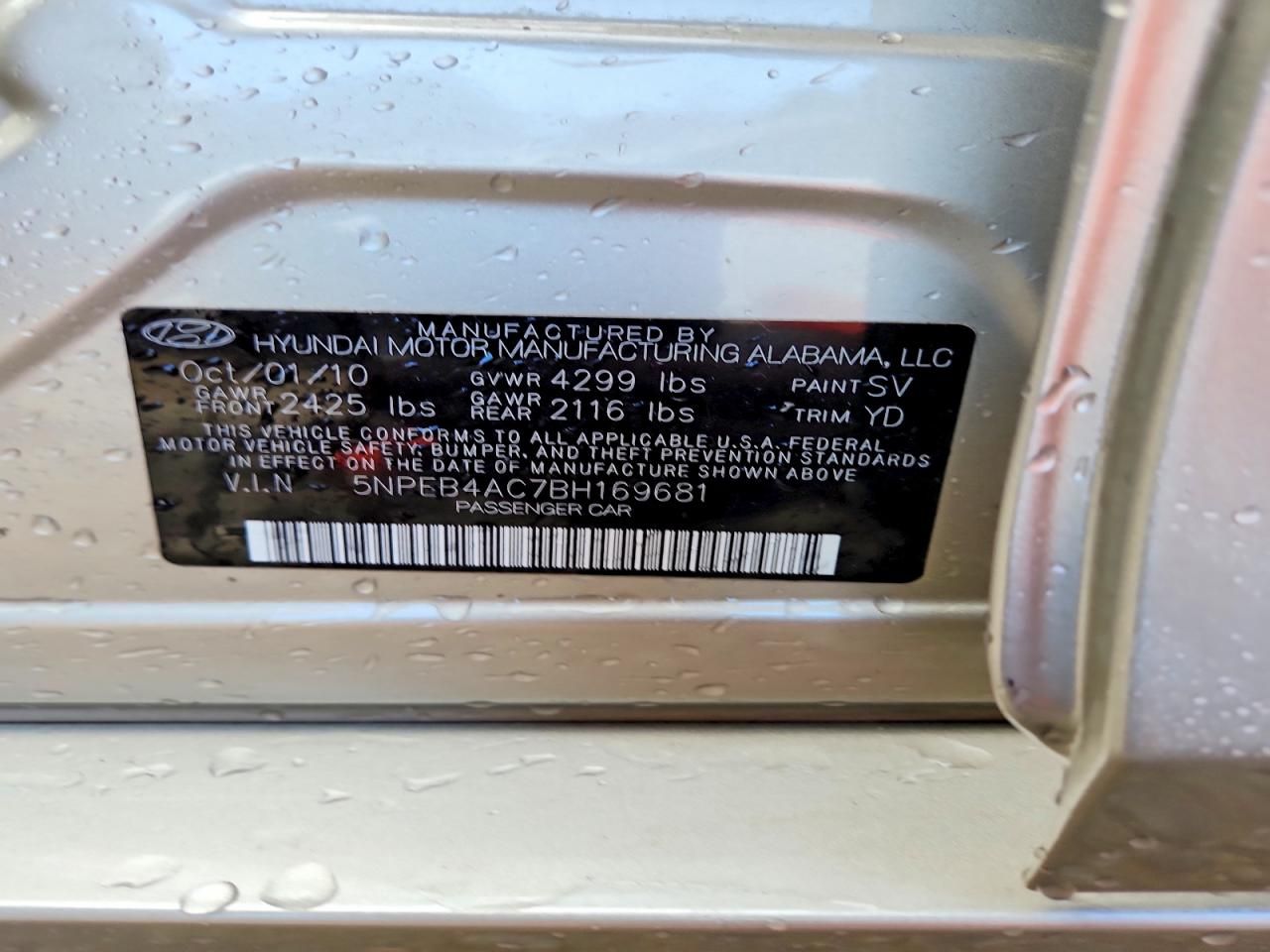 2011 Hyundai Sonata gls