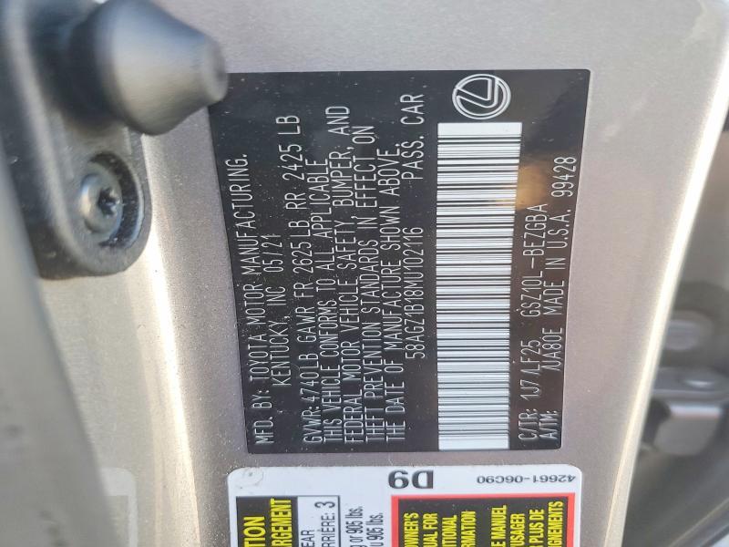 2021 Lexus Es 350 f Sport