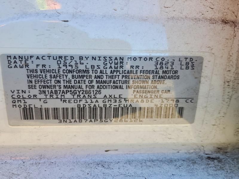 2016 Nissan Sentra s