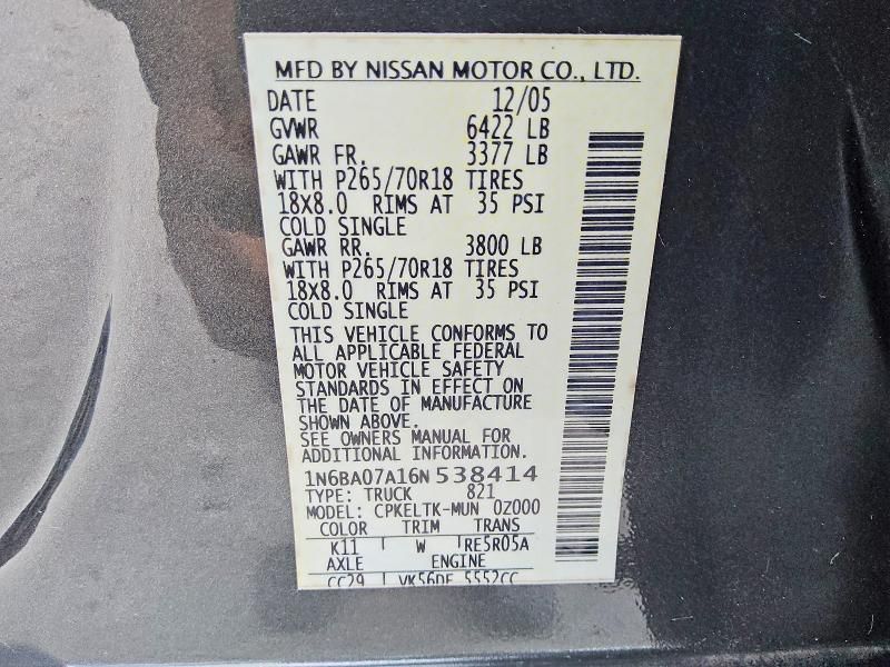 2006 Nissan Titan xe