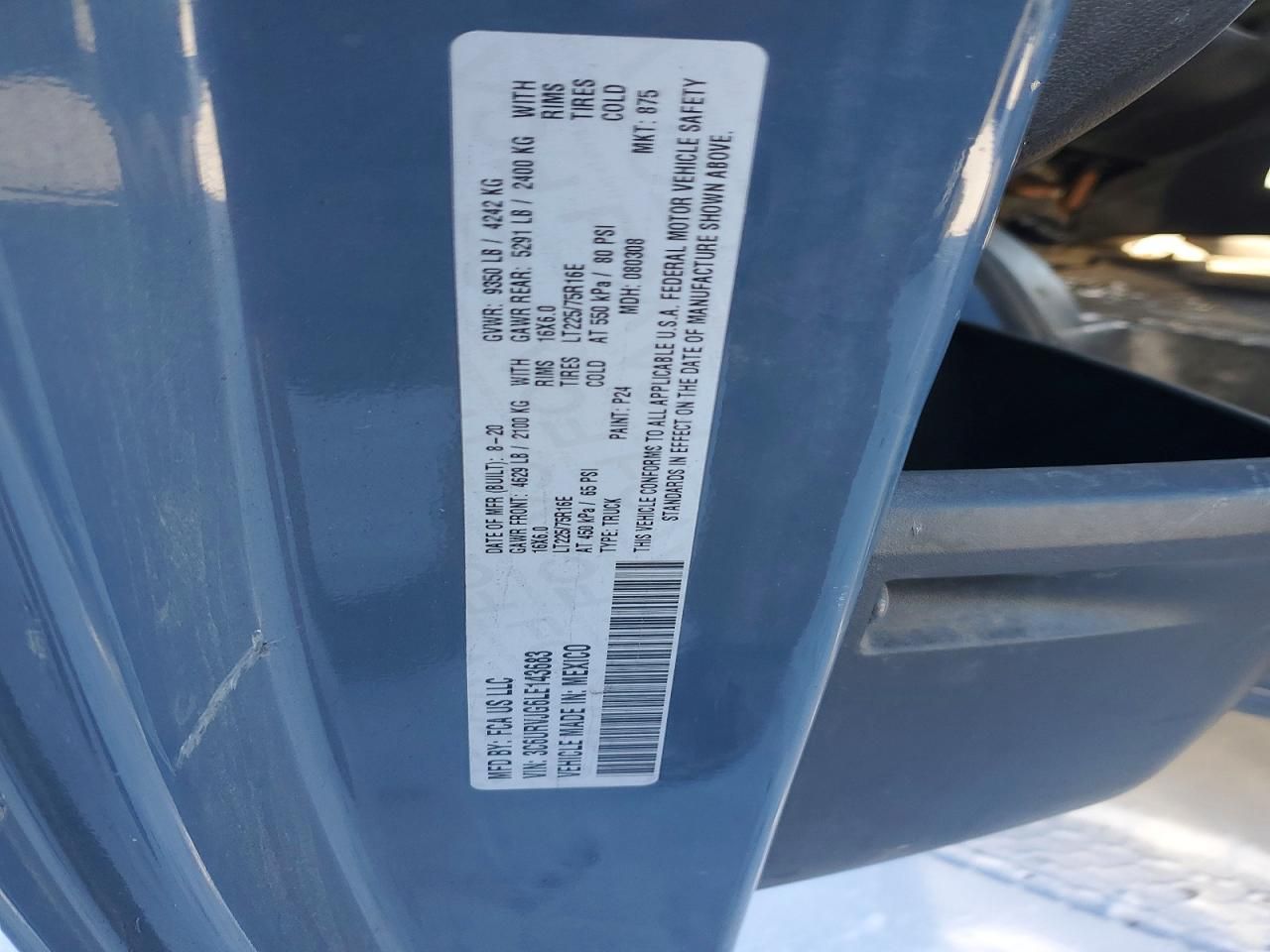 2020 Dodge RAM Promaster 3500 3500 High