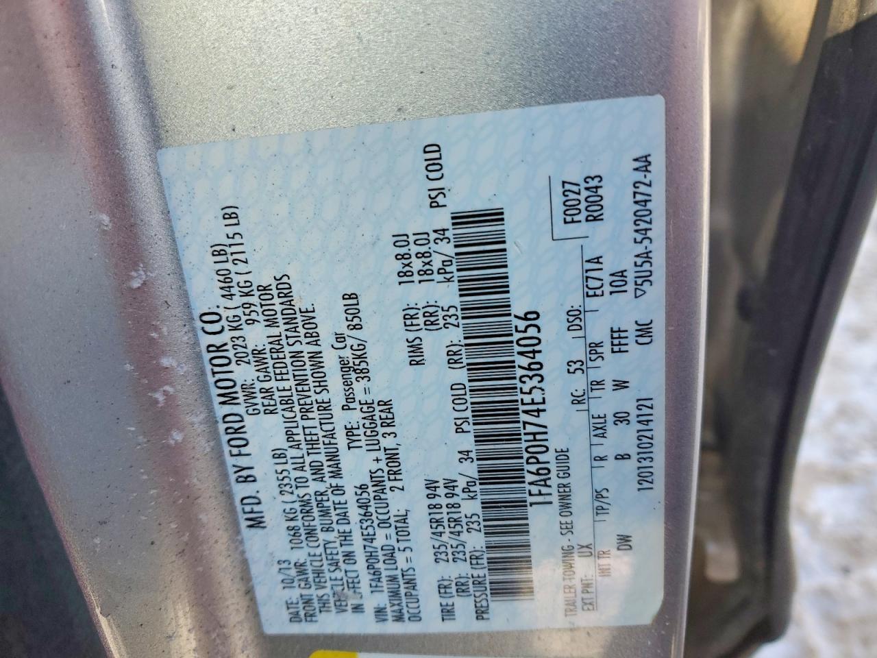 2014 Ford Fusion se