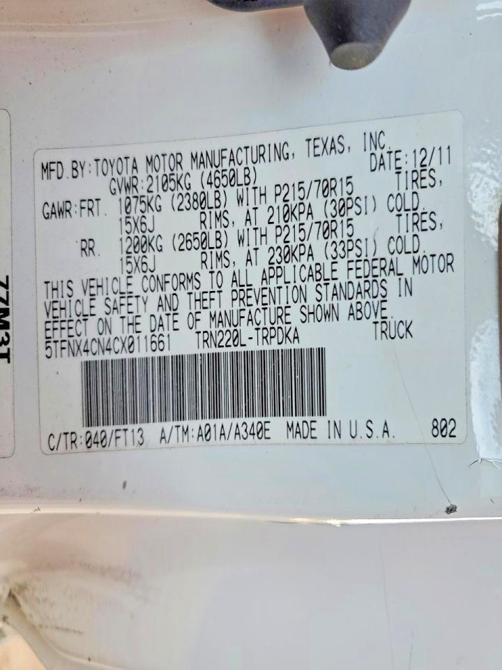 2012 Toyota Tacoma Base