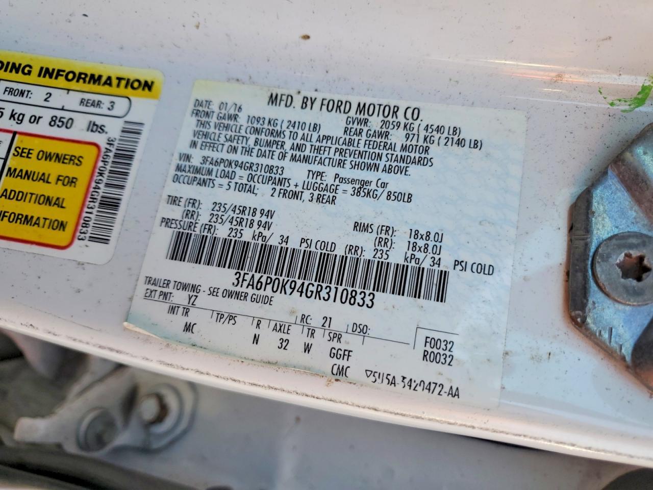 2016 Ford Fusion Titanium