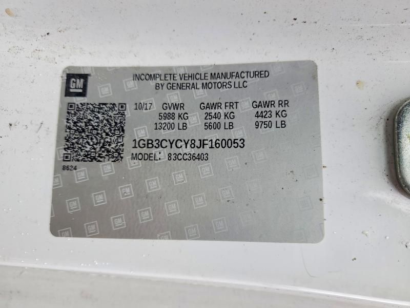 2018 Chevrolet Silverado Utility / Service Van