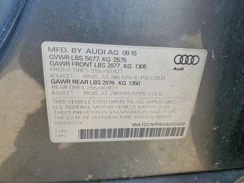 2016 Audi SQ5 Premium Plus
