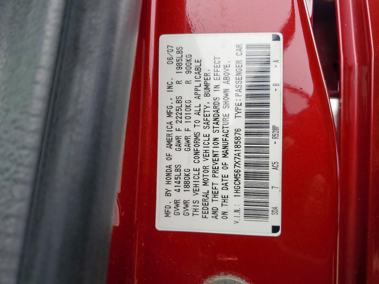 2007 Honda Accord ex