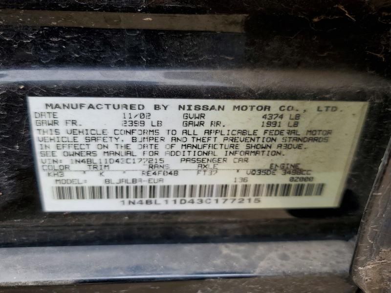 2003 Nissan Altima se