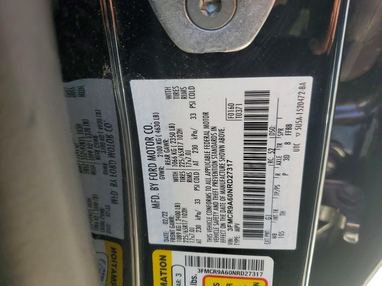 2022 Ford Bronco Sport