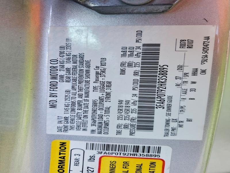 2017 Ford Fusion se