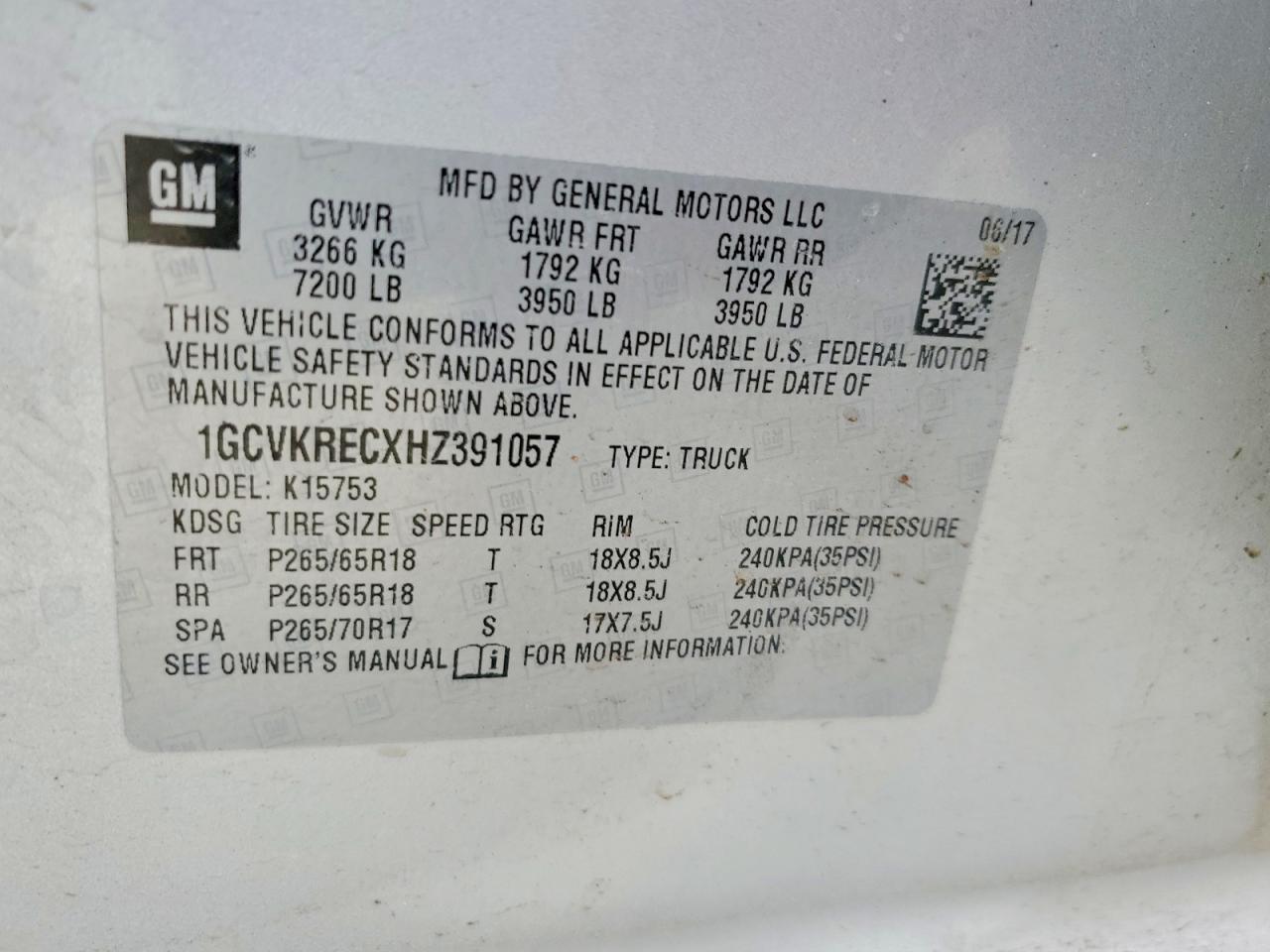 2017 Chevrolet Silverado K1500 LT