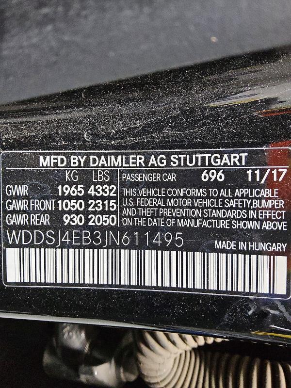 2018 Mercedes-Benz Cla 250