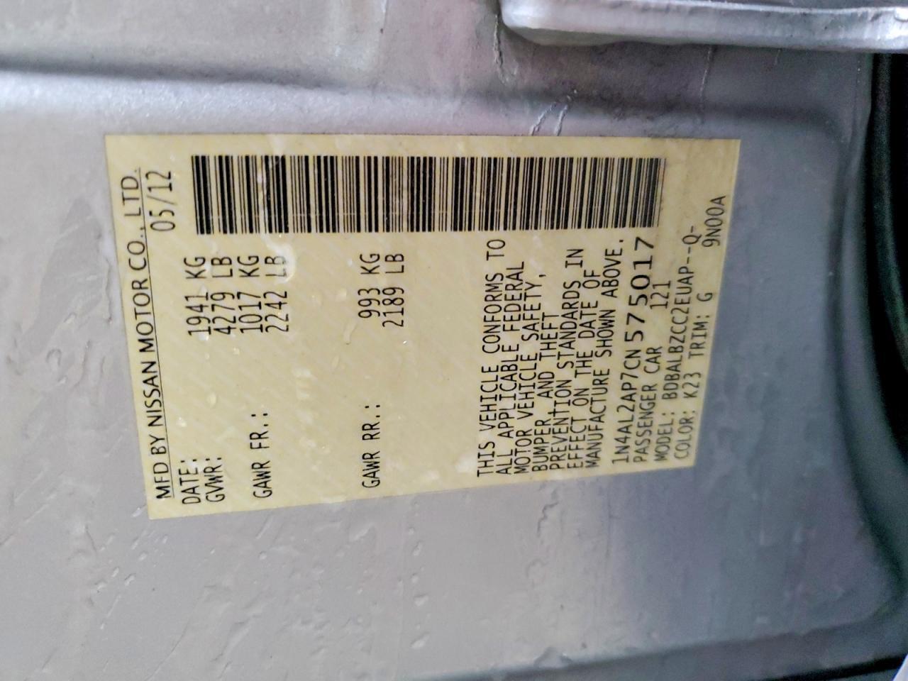 2012 Nissan Altima 2.5