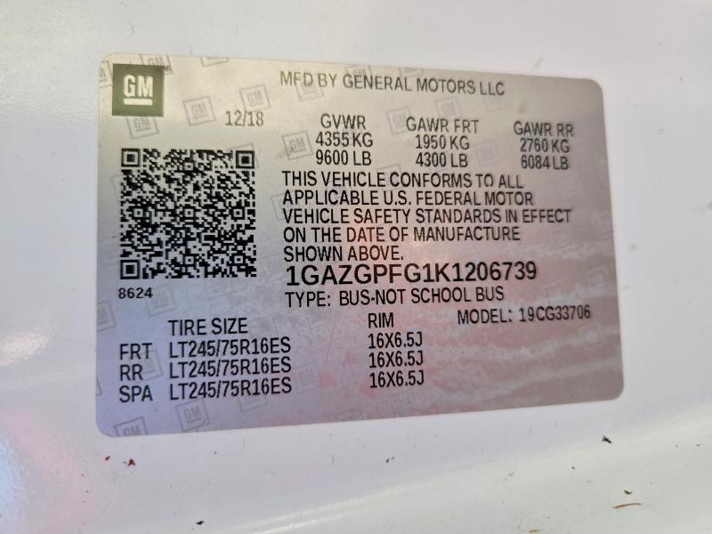 2019 Chevrolet Express G3500 LT