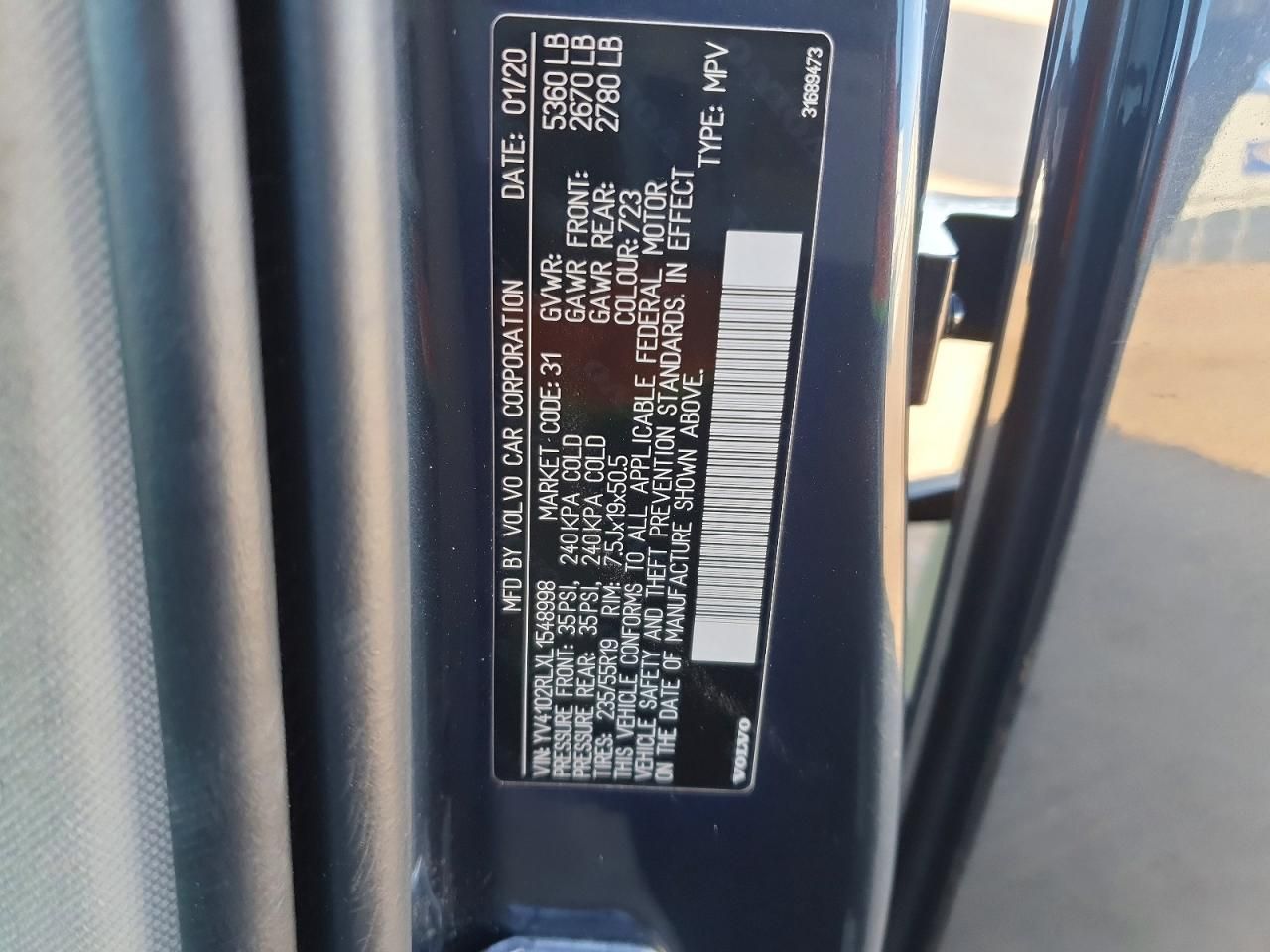 2020 Volvo Xc60 T5 Inscription