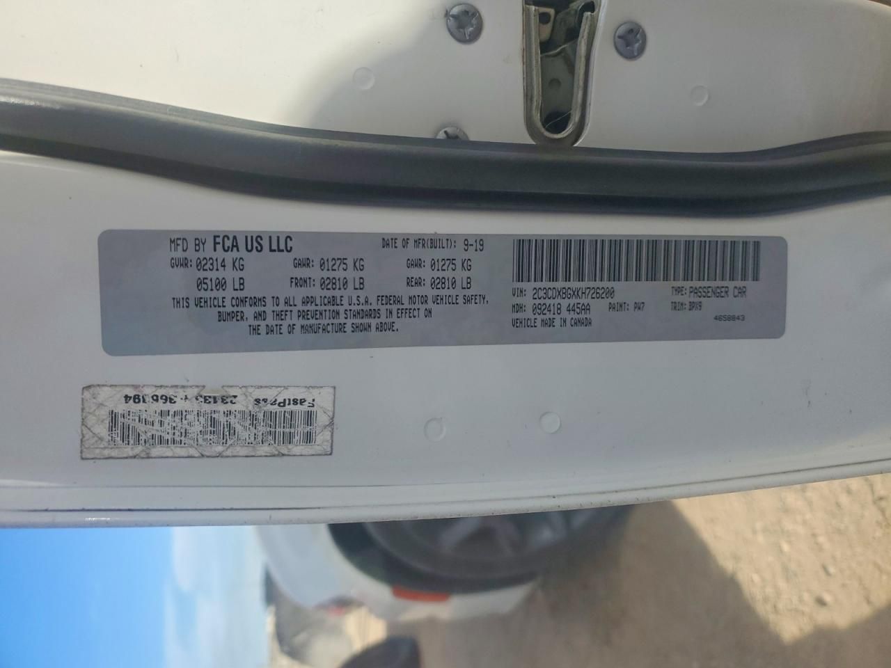 2019 Dodge Charger sxt