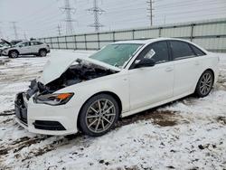 Salvage cars for sale from Copart Elgin, IL: 2018 Audi A6 Premium