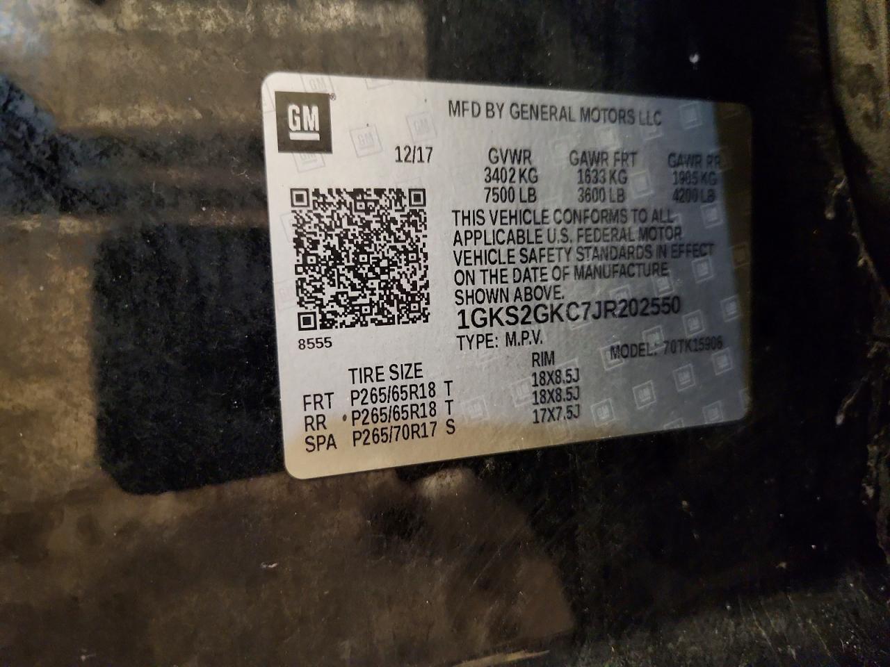 2018 GMC Yukon xl K1500 slt
