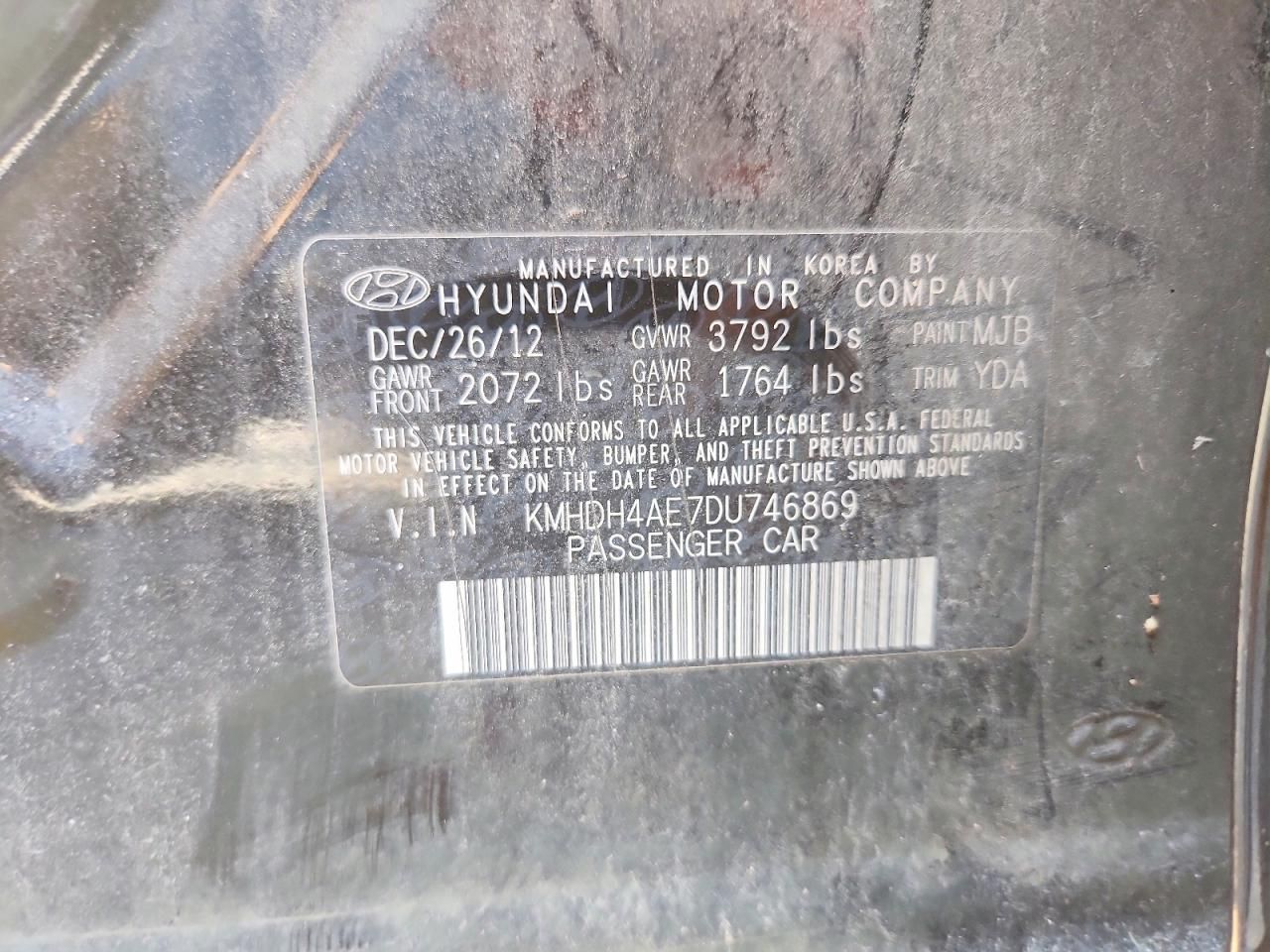 2013 Hyundai Elantra gls