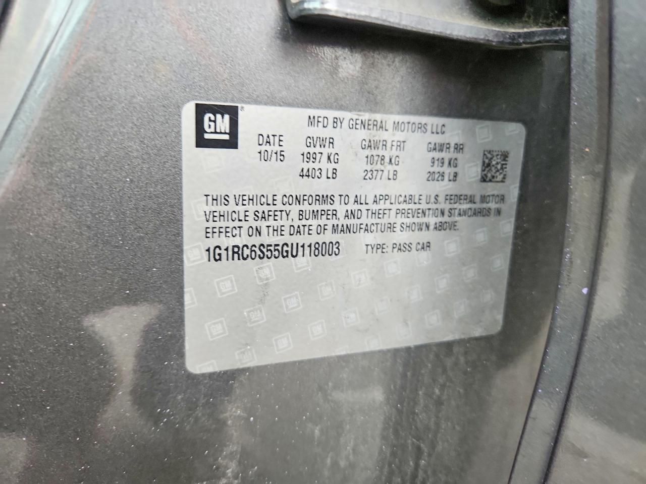 2016 Chevrolet Volt lt