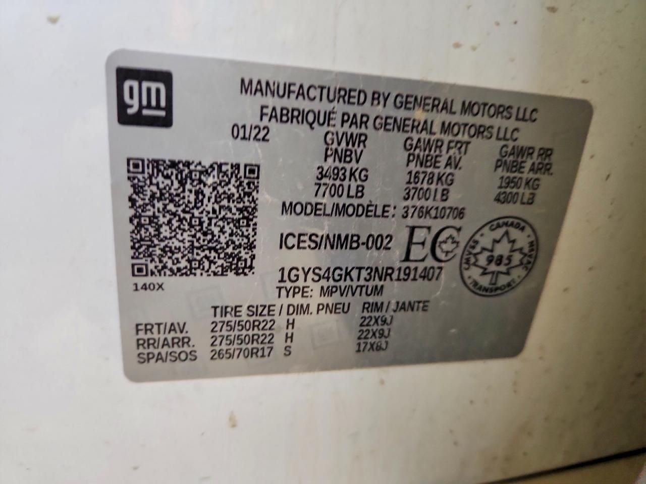 2022 Cadillac Escalade Sport Platinum