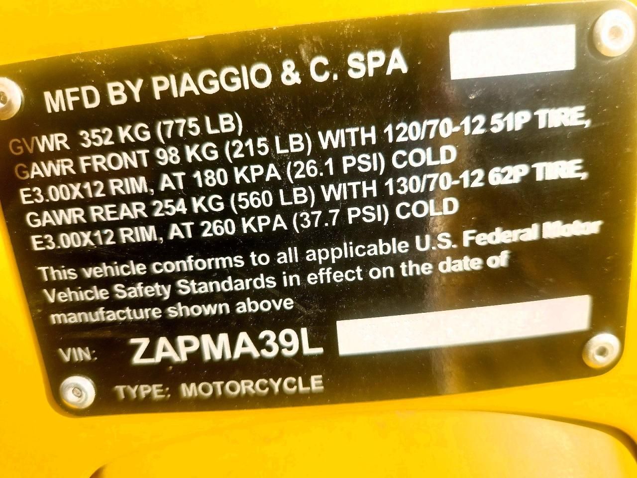 2018 Vespa GTS/SEI Giorni