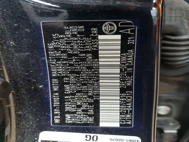 2015 Toyota Corolla l