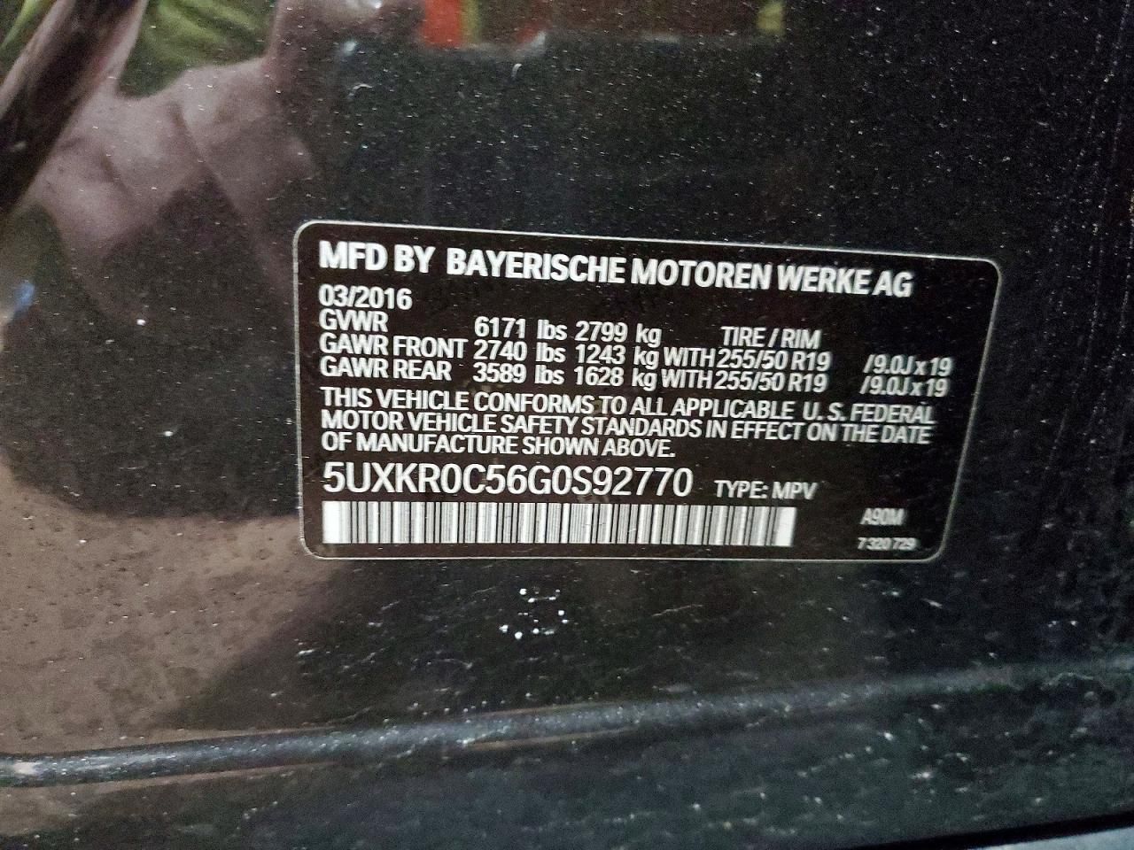 2016 BMW X5 Xdrive35i