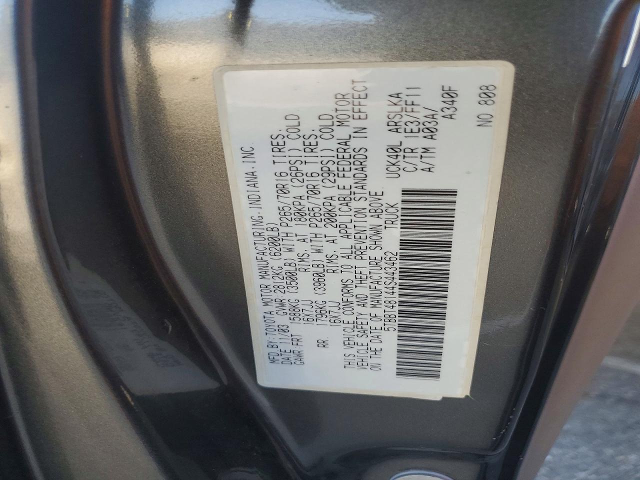 2004 Toyota Tundra Limited