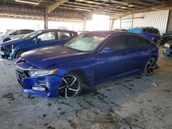 Honda salvage cars for sale: 2018 Honda Accord Sport