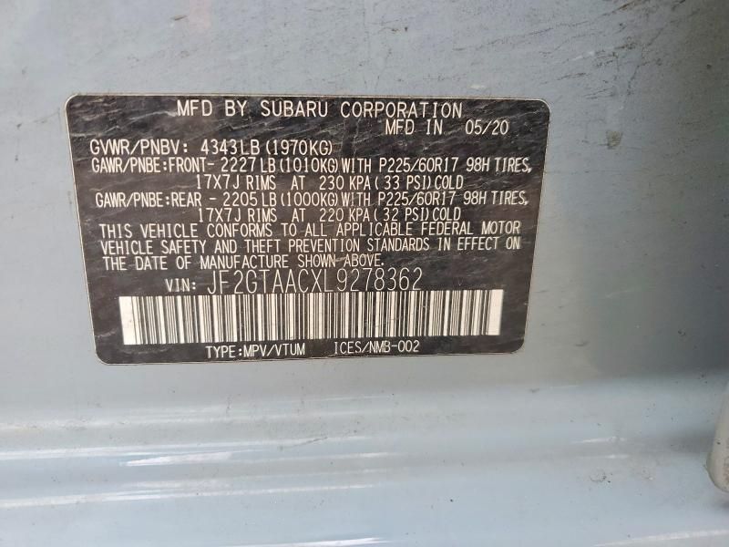 2020 Subaru Crosstrek