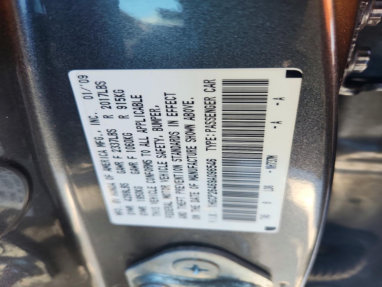 2009 Honda Accord lxp