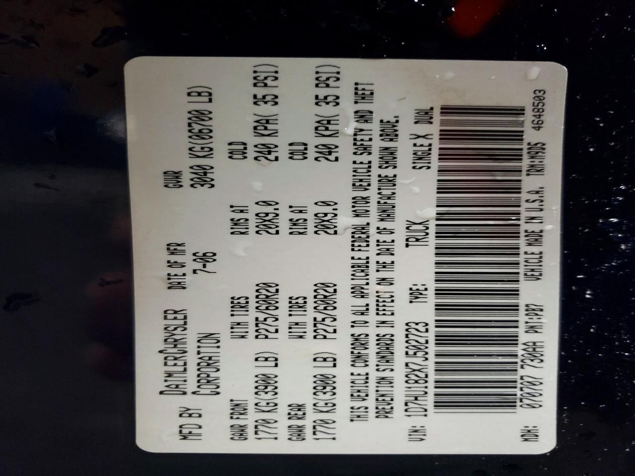 2007 Dodge Ram 1500 st