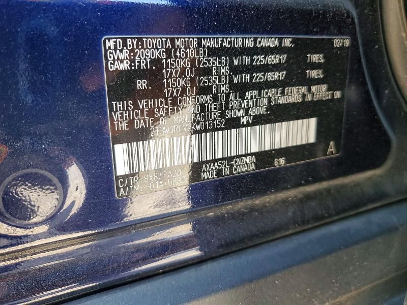 2019 Toyota Rav4 xle