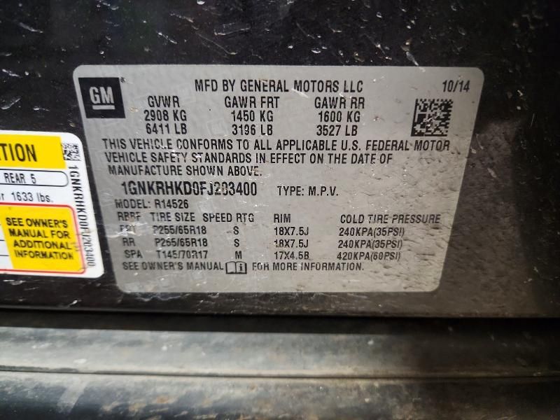 2015 Chevrolet Traverse lt