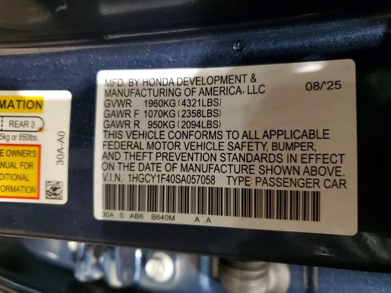 2025 Honda Accord se