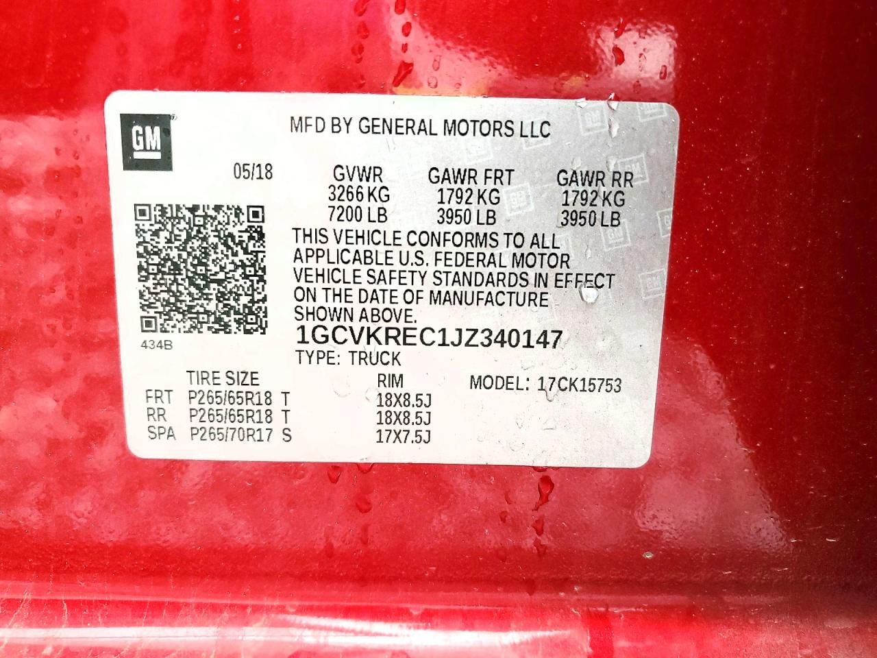 2018 Chevrolet Silverado K1500 lt