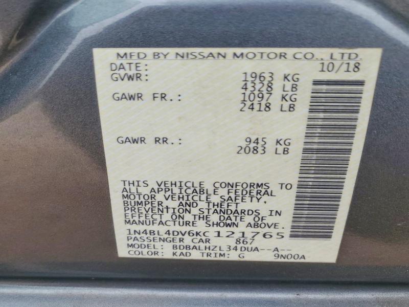 2019 Nissan Altima sv