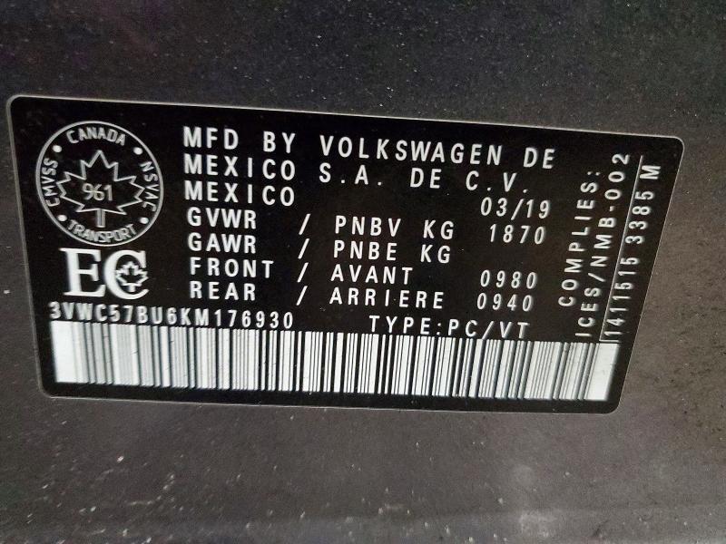 2019 Volkswagen Jetta s