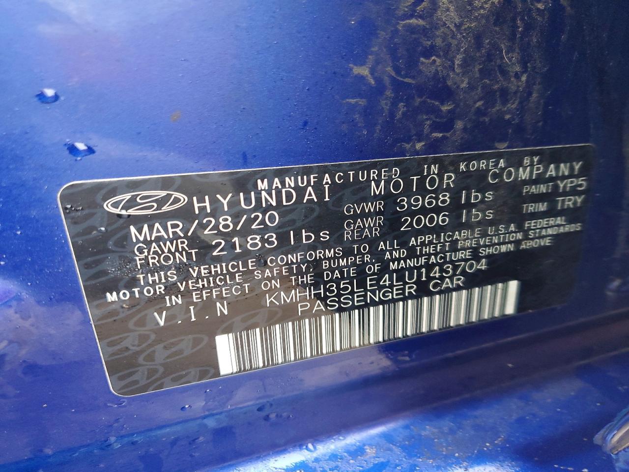 2020 Hyundai Elantra gt