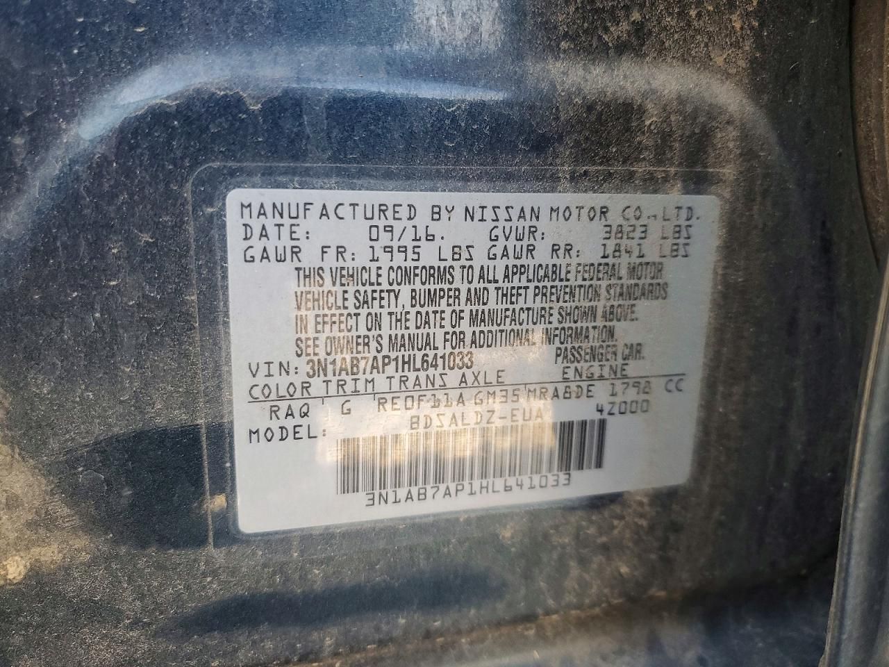 2017 Nissan Sentra s