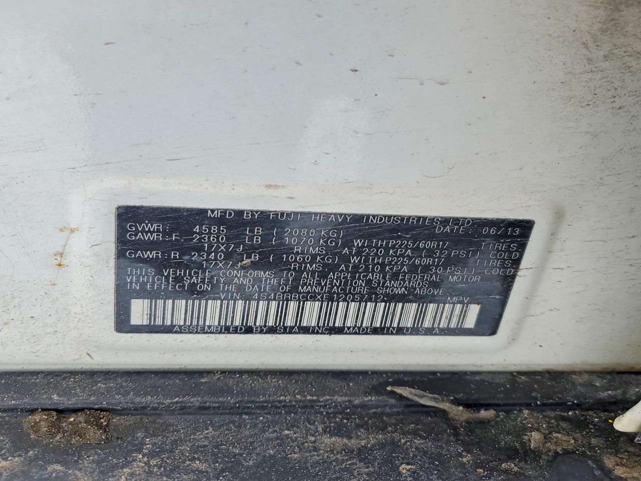 2014 Subaru Outback 2.5i Premium