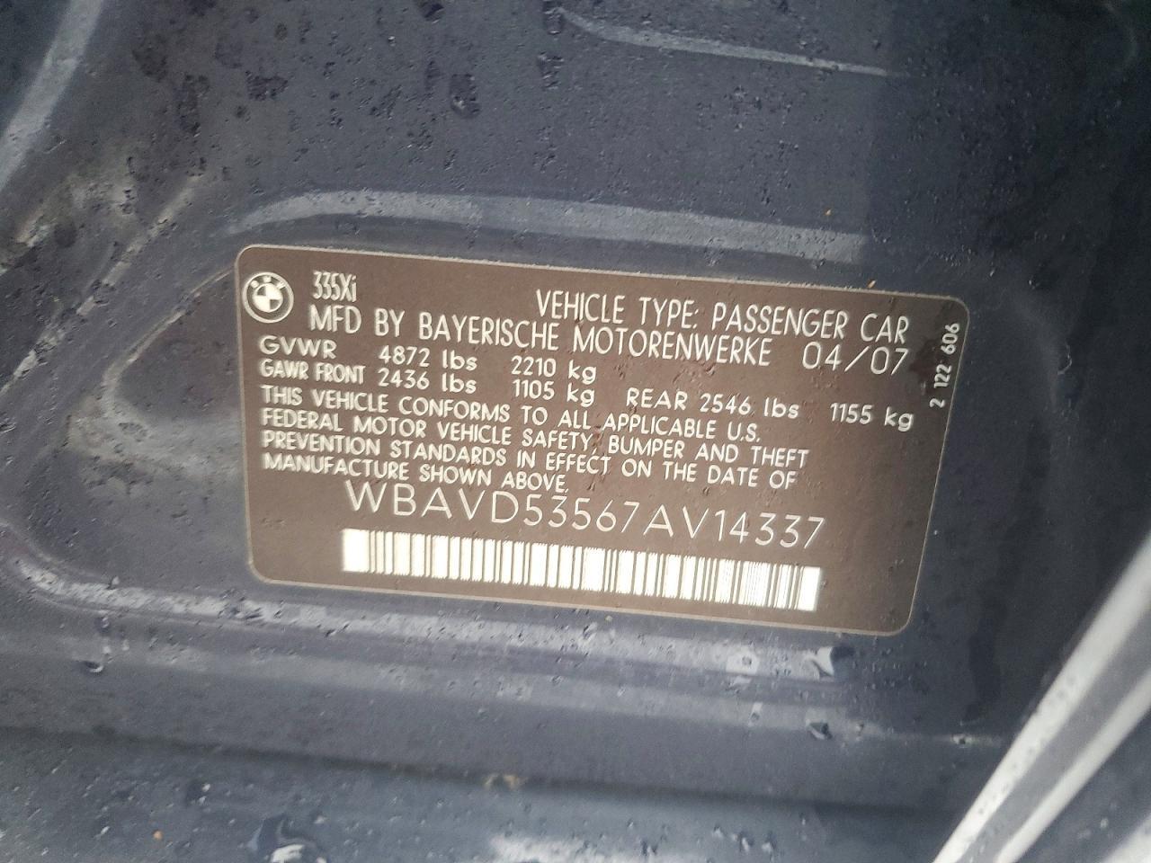 2007 BMW 335 xi