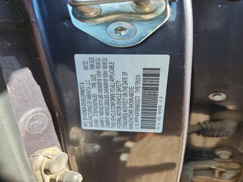 2022 Honda Ridgeline rtl