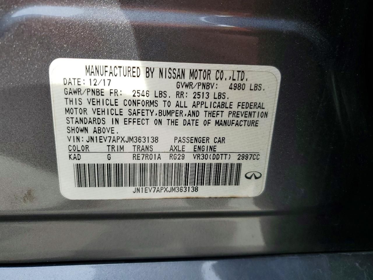 2018 Infiniti Q50 Luxe