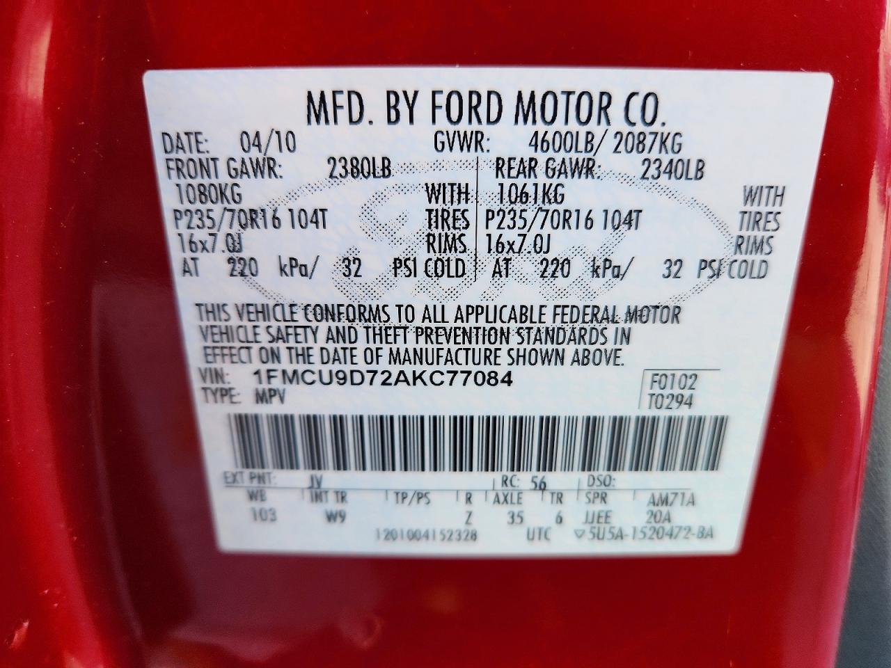 2010 Ford Escape xlt