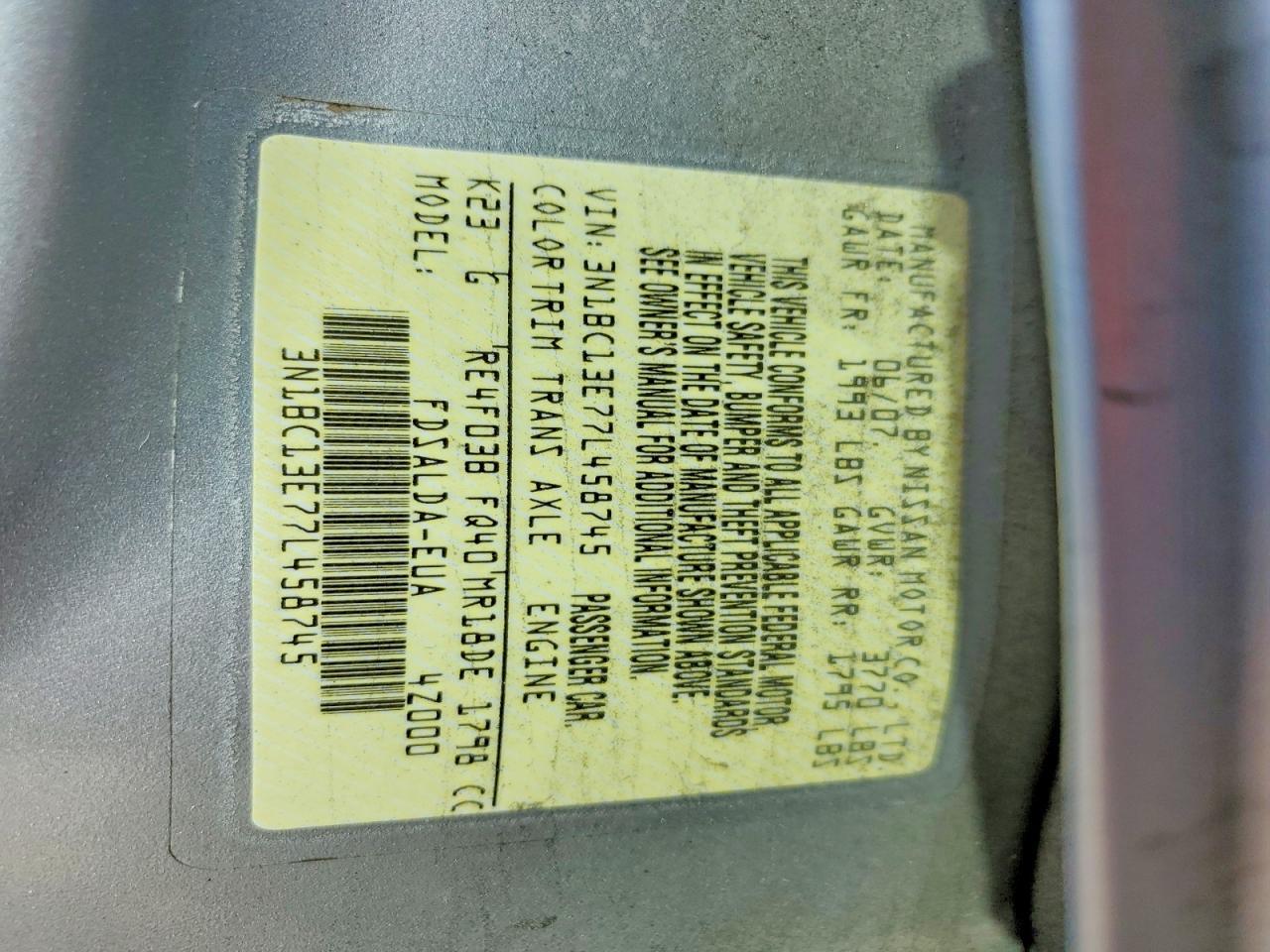 2007 Nissan Versa s