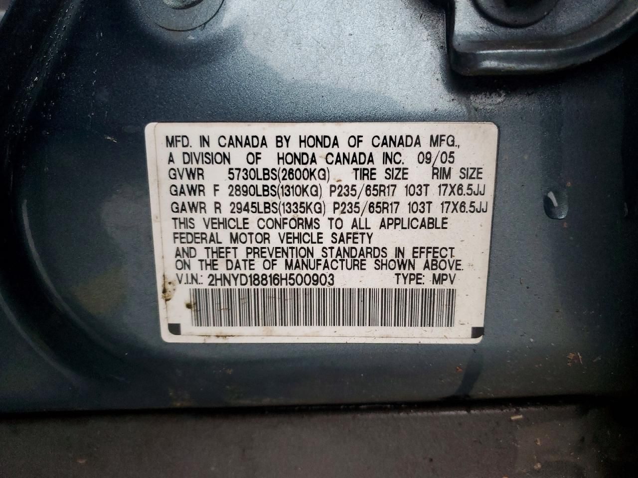 2006 Acura Mdx Touring