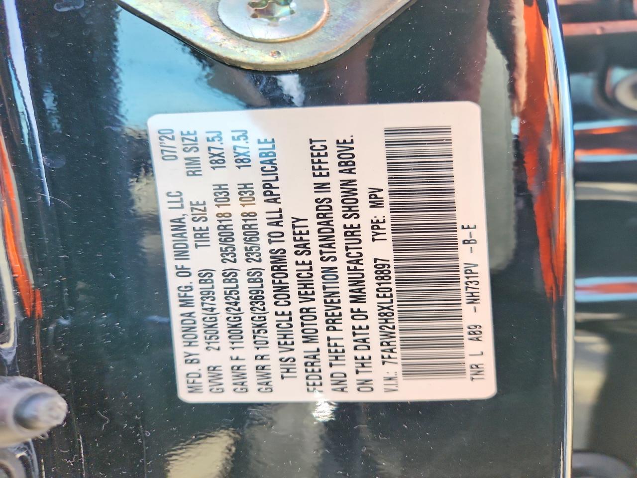 2020 Honda Cr-v exl