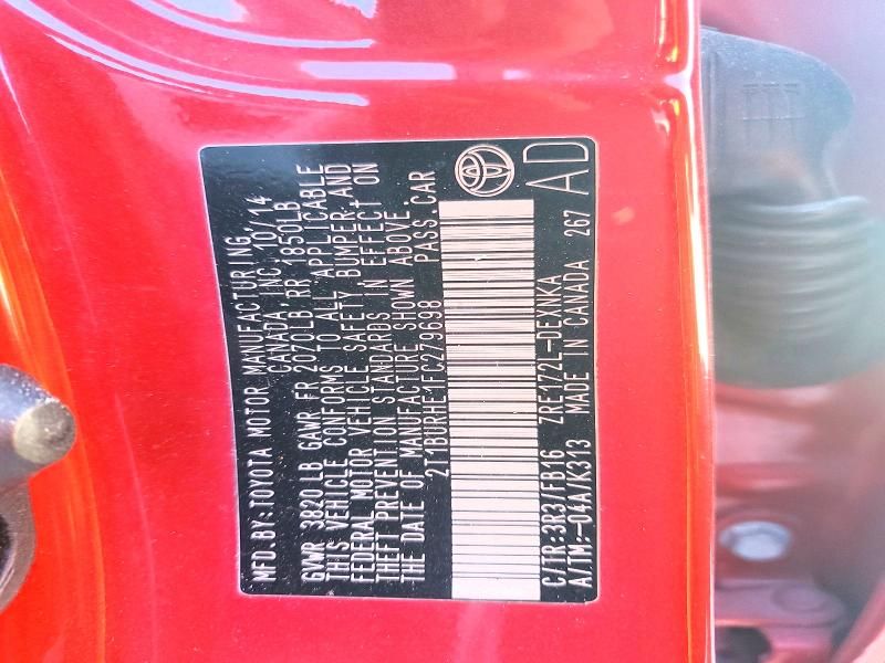 2015 Toyota Corolla l